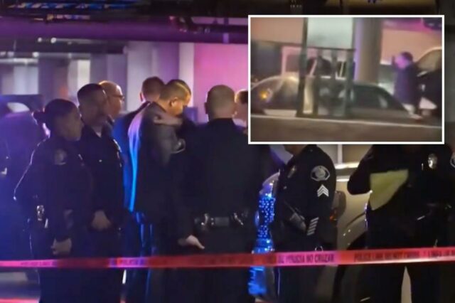 Policiais investigando uma cena de crime marcada por burocracia.