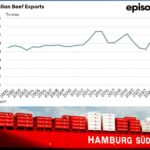 Ainda mais carne bovina enviada do que pensávamos, mas o peso da carcaça diminui um pouco