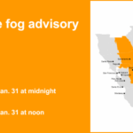Alerta de neblina densa em vigor para a Delta no sábado – visibilidade tão baixa quanto 1/4 milha