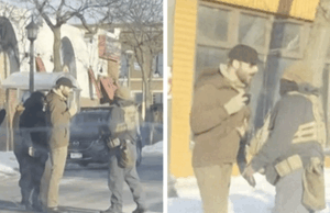 Alex Pretti conversa calmamente com agentes federais antes de ser morto a tiros, em vídeo 012426_minneapolis_shooting_new_angle_before_AP_KAL