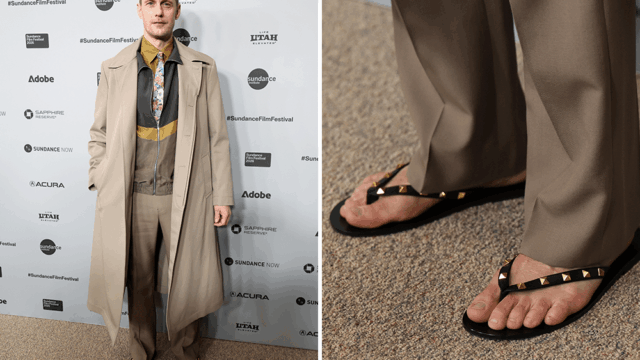 Alexander Skarsgård defende o flip-flop de inverno em Sundance Chinelos Alexander Skarsgard Sundance: compre online