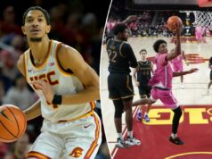 Alijah Arenas pode ser o choque que os Trojans precisam na quadra O atacante do USC Trojans, Chad Baker-Mazara (4), driblou a bola de basquete em um jogo contra o UC Santa Cruz Banana Slugs.