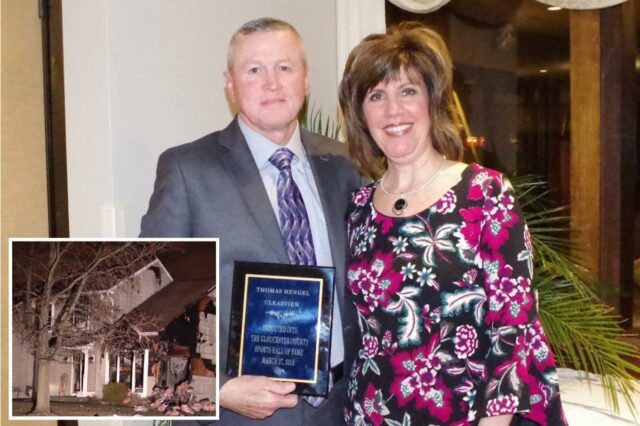 Um trágico acidente ceifou a vida de marido e mulher e deixou parte de uma casa destruída em South Jersey neste fim de semana.