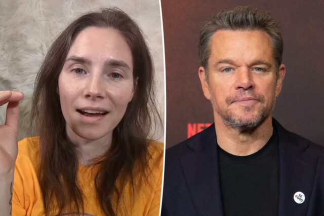 Amanda Knox dispara contra Matt Damon por cancelar comentários sobre cultura de prisão
