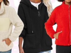 Amazon tem uma seção inteira repleta de lindas jaquetas de lã (menos de US $ 50!) velo