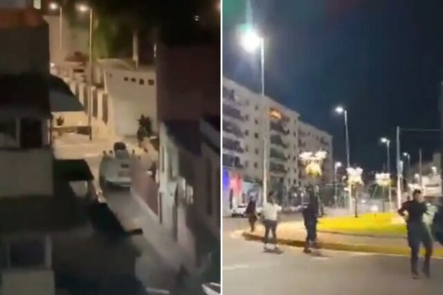 Ansiosas forças de segurança venezuelanas abrem fogo contra drones que Fotos do palácio da Venezuela