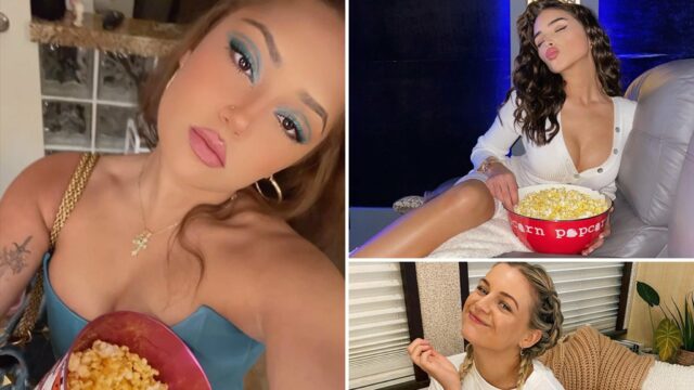 Estrelas comendo pipoca