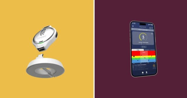 Apple Watch monitora o açúcar no sangue um passo mais perto com o lançamento de novas tecnologias | Pingente Isaac mostrado à esquerda com aplicativo complementar à direita