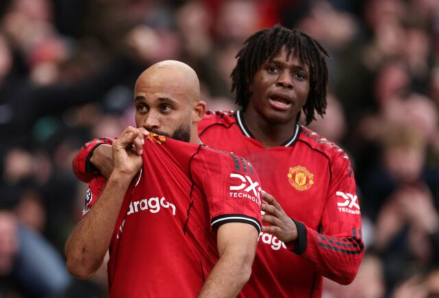 Patrick Dorgu foge para comemorar