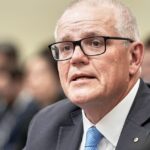 O ex-primeiro-ministro australiano Scott Morrison testemunha durante uma audiência do Comitê Seleto da Câmara sobre a China no Capitólio, quarta-feira, 23 de julho de 2025, em Washington. (Foto AP/Mariam Zuhaib)