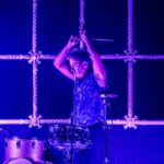 O baterista do Midnight Oil, Rob Hirst, se apresenta no 'Muppet Balcony' no Palais Theatre em St Kilda. A icônica banda de rock australiana tocou seu clássico álbum 10,9,8,7,6,5,4,3,2,1 na íntegra sob o banner