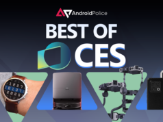 Best of CES 2026: prêmios do Android Police para a maior feira de tecnologia do mundo Punkt no fundo de uma mesa com uma flor