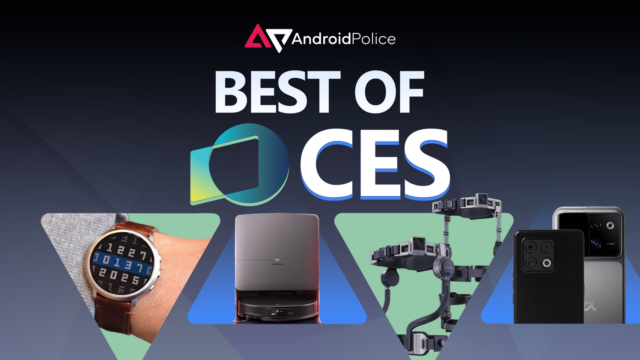 Best of CES 2026: prêmios do Android Police para a Punkt no fundo de uma mesa com uma flor