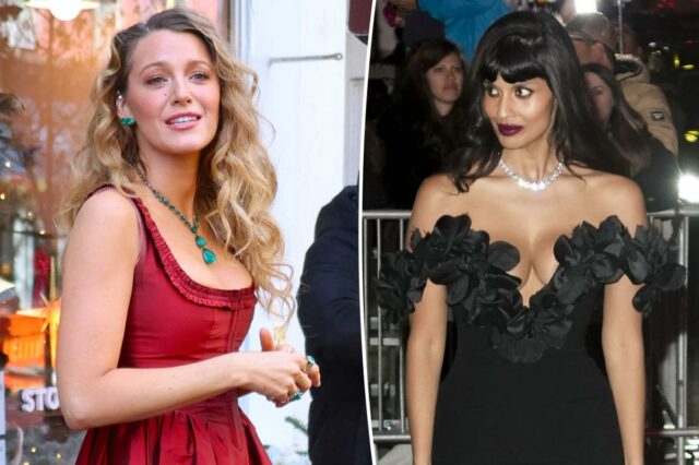Blake Lively foi rotulado de 'homem-bomba' e 'vilão' por Jameela Blake Lively foi rotulado de 'homem-bomba' e 'vilão' por Jameela Jamil na batalha de Justin Baldoni