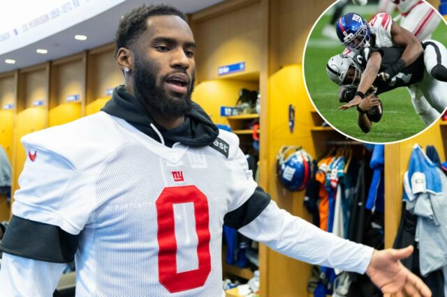 Brian Burns encontrando motivos para o 'lado positivo', apesar de mais decepções com os Giants
