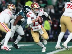 Brock Purdy evita interceptações e dá ao 49ers outra vitória na pós-temporada sobre os Eagles Brock Purdy evita interceptações e dá ao 49ers outra vitória na pós-temporada sobre os Eagles