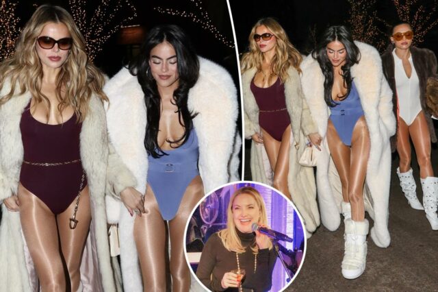 Brooks Nader e suas irmãs vão aos anos 80 depois Brooks Nader e suas irmãs vão aos anos 80 depois da festa de Ano Novo de Kate Hudson e Cade Hudson em Aspen