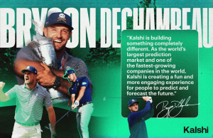 Bryson DeChambeau assinou parceria com Kalshi Bryson DeChambeau assinou parceria com Kalshi