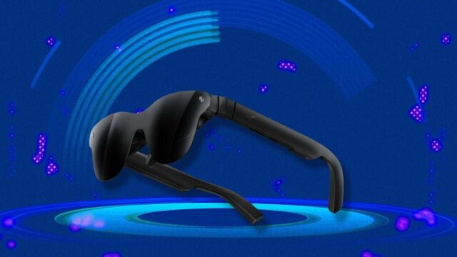CES 2026: Os óculos inteligentes RayNeo Air 4 Pro da Óculos TCL RayNeo Air 4 Pro na mão