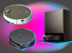 CES 2026: Todos os grandes anúncios de aspiradores de robôs, desde novos recordes de potência de sucção até… outro braço Roborock Saros 20 Sonic esfregando o chão de madeira ao redor da perna da cadeira