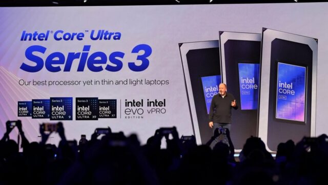 Intel Core Ultra Série 3 no palco da CES 2026