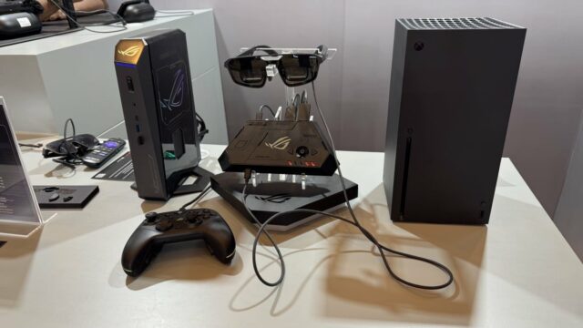 CES 2026: os novos óculos para jogos da XREAL colocam O escritor usando os óculos ROG XREAL R1