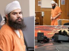 Caminhoneiro imigrante ilegal acusado de causar acidente fatal comparece ao tribunal usando turbante que solicitou Caminhoneiro imigrante ilegal acusado de causar acidente fatal comparece ao tribunal usando turbante que solicitou