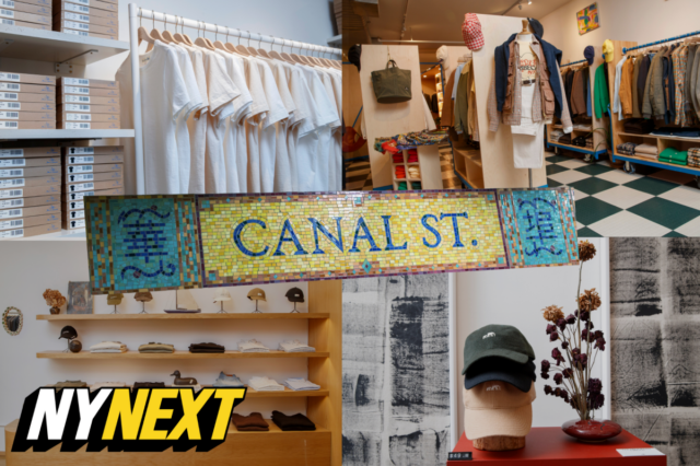 Canal Street se tornou o improvável ponto de encontro da moda masculina de Nova York – com marcas experientes se unindo propositalmente
