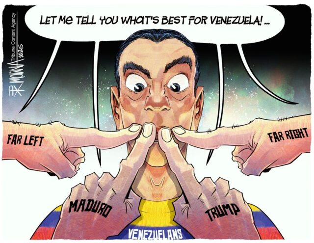 Cartoon: O que é melhor para a Venezuela
