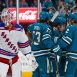 Celebrini brilha quando Sharks vence Rangers e entra em parte importante do cronograma