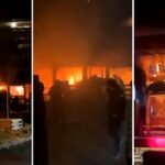 Cenas caóticas enquanto fogo destrói bar em estação de esqui suíça