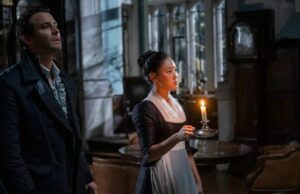 Chefe de ‘Bridgerton’ analisa a cena fumegante da escadaria da 4ª temporada e aquele momento de angústia ‘imensamente doloroso’, parte 1 Temporada 4 de “Bridgerton”, parte 1 (Liam Daniel/Netflix)