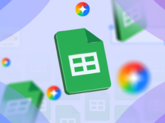 Comecei a usar o Gemini no Planilhas Google e isso mudou o jogo Ícones do Google Docs flutuando ao redor do logotipo da Gemini.
