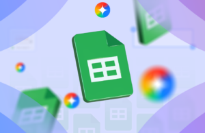 Comecei a usar o Gemini no Planilhas Google e isso mudou o jogo Ícones do Google Docs flutuando ao redor do logotipo da Gemini.
