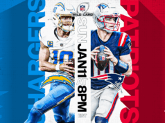 Como assistir Chargers vs Patriots: transmissão ao vivo dos playoffs da NFL, canal de TV Como assistir Chargers vs Patriots: transmissão ao vivo dos playoffs da NFL, canal de TV