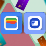 Uma pilha de cartões digitais com um botão