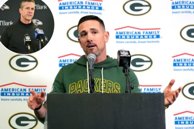 Como os Packers veem o futuro de Matt LaFleur enquanto O técnico do Green Bay Packers, Matt LaFleur, em entrevista coletiva.