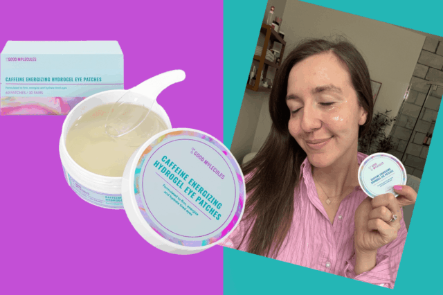 Boas moléculas, cafeína, tapa-olhos energizantes de hidrogel