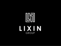 Conglomerado imobiliário com sede no Camboja supostamente ligado a operações ilegais de jogos de azar Conglomerado imobiliário com sede no Camboja ligado a operações ilegais de jogos de azar. Fundo preto com um logotipo geométrico estilizado branco acima das palavras “LIXIN GROUP” em letras limpas e modernas.