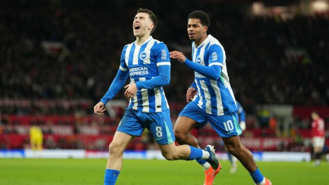 Copa da Inglaterra: Brighton e Hove Albion derrotam o Manchester United
