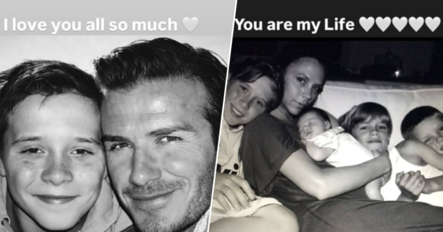 História de David Beckham no Instagram em 31 de dezembro.