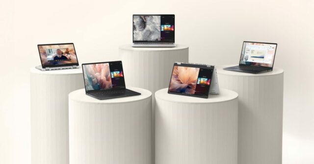 Dell zombou de seu próprio comunicado à imprensa por copiar a convenção de nomenclatura da Apple | Foto promocional da linha de laptops