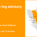 Delta colocada sob alerta de nevoeiro denso até o meio-dia de quarta-feira – visibilidade até 1/4 de milha