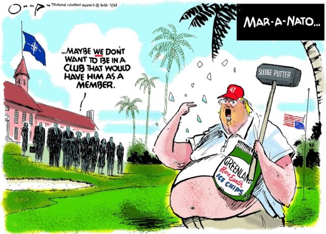 Desenho animado: Mar-a-OTAN
