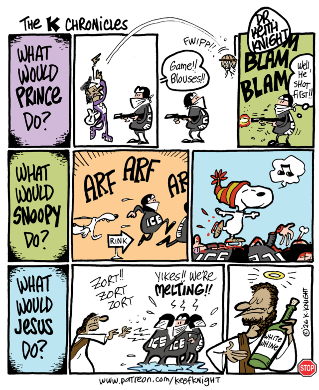 Desenho animado: Minneapolis-ICE
