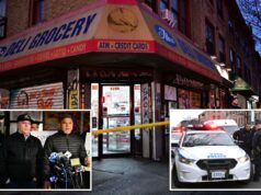 Dois homens baleados dentro de uma delicatessen em Nova York – enquanto o atirador continua foragido, com recompensa de US$ 5 mil oferecida Dois homens baleados dentro de uma delicatessen em Nova York – enquanto o atirador continua foragido, com recompensa de US$ 5 mil oferecida