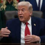 O presidente Donald Trump fala em um evento sobre recuperação de dependências no Salão Oval da Casa Branca, quinta-feira