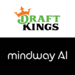 DraftKings faz parceria com Mindway AI para expandir o jogo responsável com ferramentas Gamalyze. Logotipos DraftKings e Mindway AI exibidos juntos, representando sua parceria para expandir ferramentas de jogo responsável usando o sistema Gamalyze.