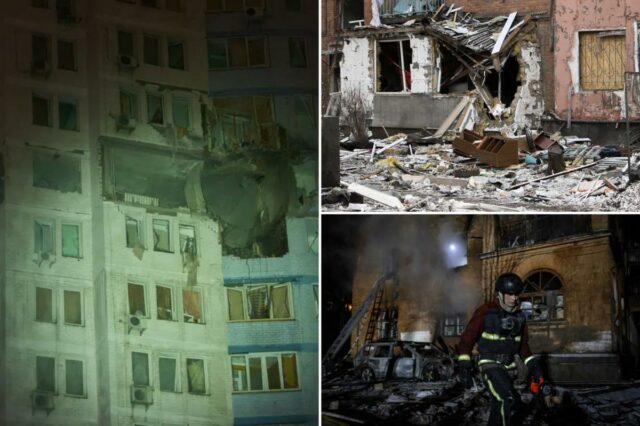 Drones ucranianos incendiaram depósito de petróleo russo depois que ataque em Kiev matou pelo menos 4
