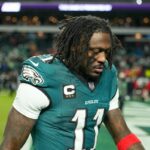 A.J. Brown #11 of the Philadelphia Eagles